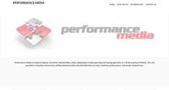 Desktop Screenshot of performancemedia.co.nz