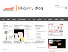 Tablet Screenshot of blog.performancemedia.pl